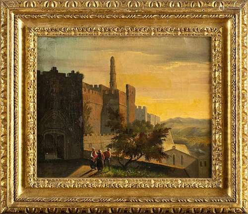 ITALIAN ARTIST, 19th CENTURY: Fantasy view of a