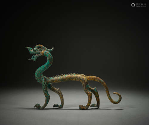 Copper gilt dragon