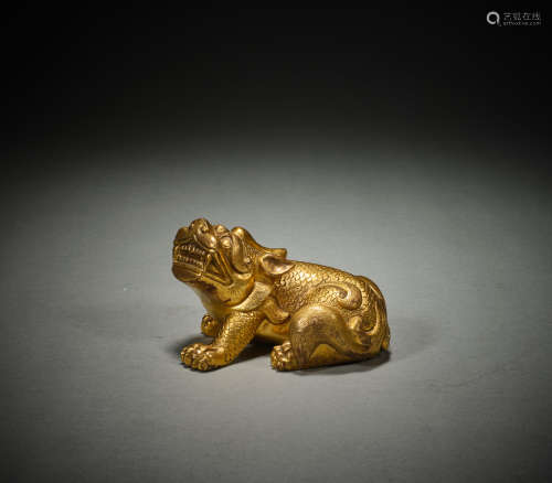 Copper gilt gold rui beast