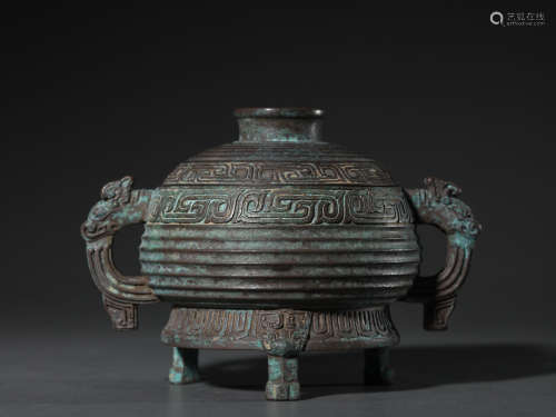 Ancient Chinese copper wine ware