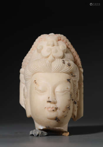 Stone Buddha head