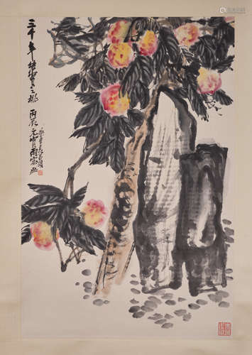 Wu Changshuo, peach tree