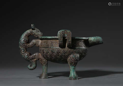 Ancient Chinese copper wine ware