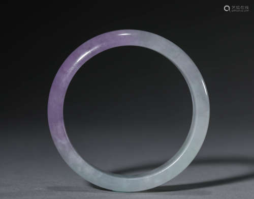 Violet jade bracelet