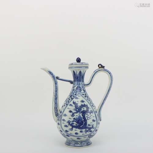 Chinese Blue-and-white Ewer