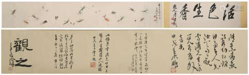 Handscroll Painting :Insects by Wang Xuetao