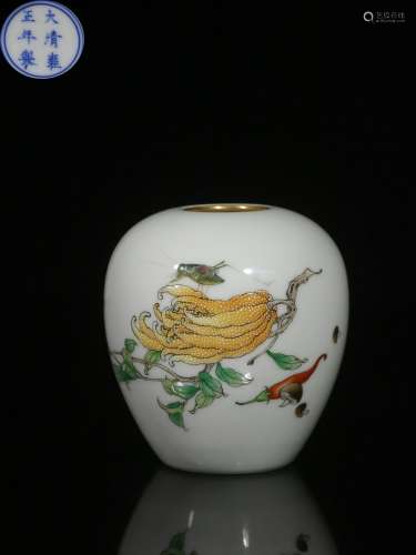 Chinese Famille Rose Water Pot