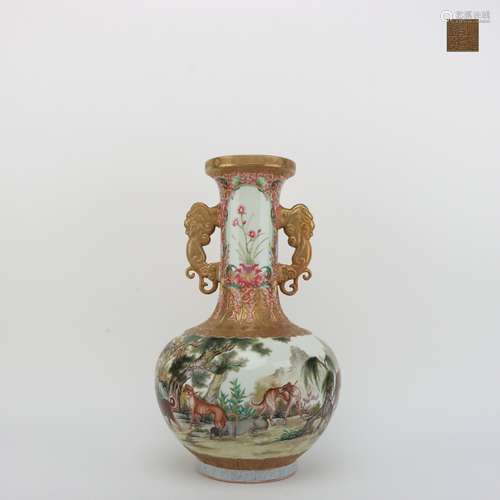 Chinese Enamel Vase