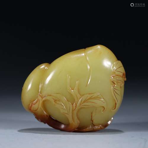 Hetian topaz longevity double longevity peach ornaments