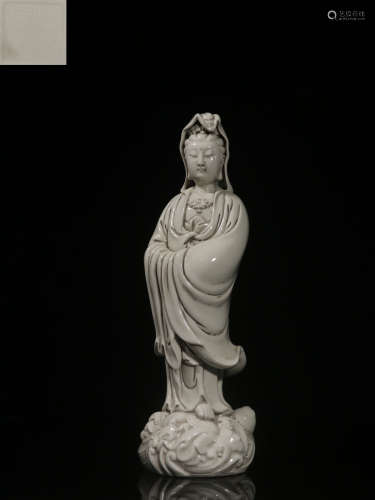 Exquisite Dehua White Porcelain Avalokitesvara
