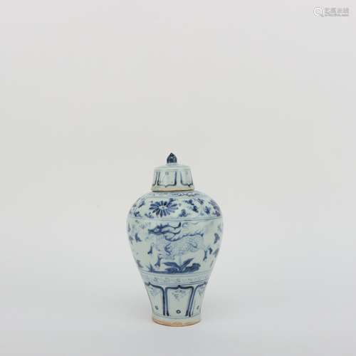 Chinese Blue-and-white Prunus Vase