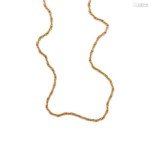 A 18K yellow gold necklace