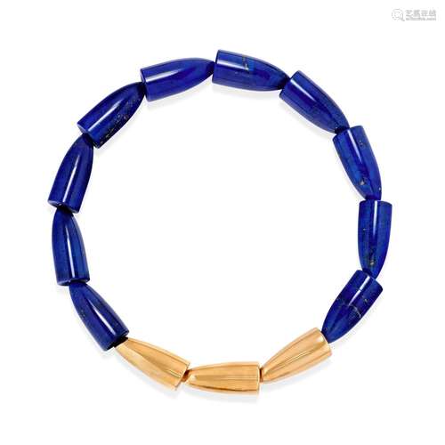 Vhernier - A 18K yellow gold and lapislazzulo necklace, Vher...