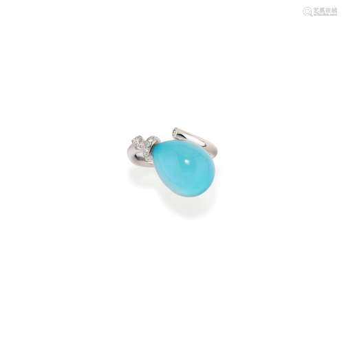 Vhernier - A 18K white gold and turquoise ring, Vhernier, &q...