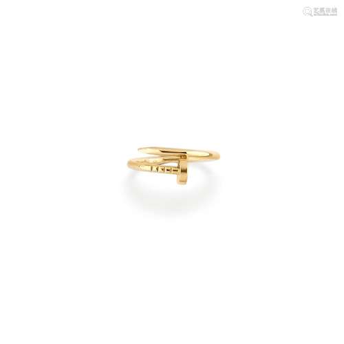 Cartier - A 18K yellow gold ring, Cartier, Juste Un Clou col...