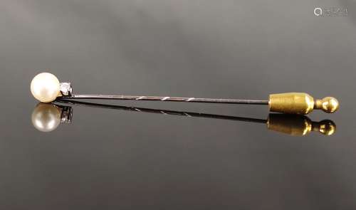 Tie pin, finishing with pearl (diameter 6,8mm), un…