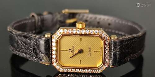 Omega, De Ville, ladies wrist watch, octagonal bez…