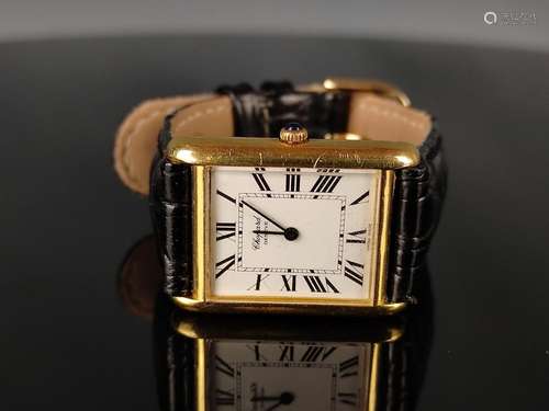 Wristwatch, Chopard Tank, Geneva, rectangular dial…