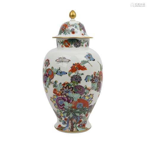 MEISSEN große Deckelvase, 1957-1972.