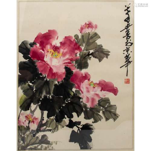 Blumenmalerei, CHINA, 20. Jh., wohl 1950-1970