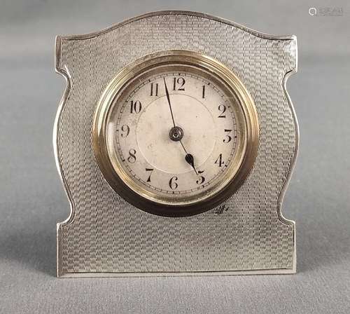 Travel clock, England, back with small display, st…