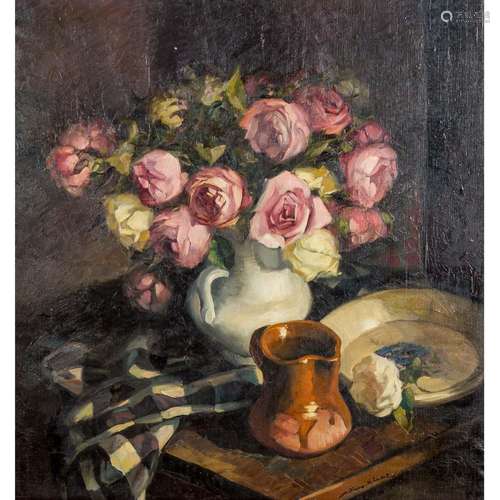 MOLINA NUNEZ, EMILIO (1917-1971), "Stillleben mit Rosen...