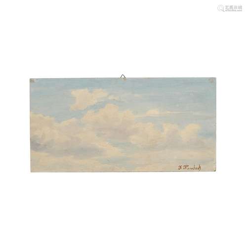 KORNBECK, JULIUS (1839-1920) "Wolkiger Himmel"