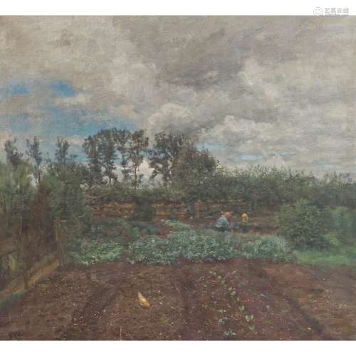 FLAD, GEORG (Heidelberg 1853-1913 Dachau), "Garten"...