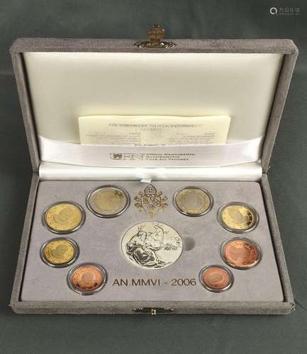 Vatican KMS 2006, 8 coins: 2 and 1 Euro, 50, 20, 1…