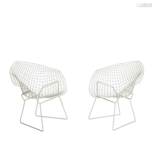 HARRY BERTOIA "Zwei Diamond Chairs"