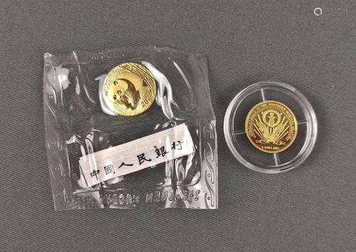 2 gold coins, 5 dollars, Mariana Islands, 2005, It…