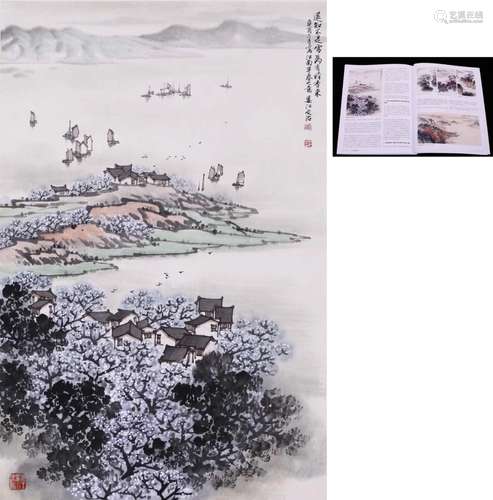 A Chinese Scroll Painting By Song Wenzhi