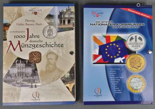 Two folding albums, "The Last National Coins of th…
