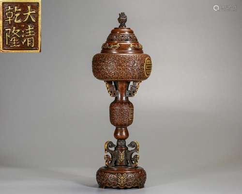 A Bronze Incense Burner Qing Dyn.