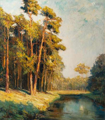 Otto Pippel (Lodz 1878 - Planegg 1960). Landscape near Löckn...