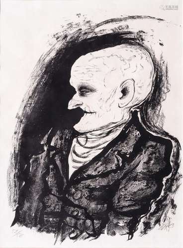 Otto Dix (Gera-Untermhaus 1891 - Singen 1969). Old Man.