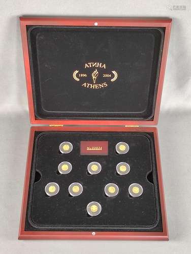 Set of gold coins "The Bulgarian Olympic History 1…