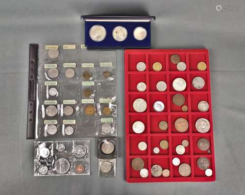 Mixed lot coins all over the world, consisting amo…