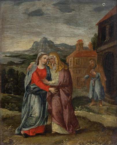 Italian Master active 1st half 16th cent. Visitation.