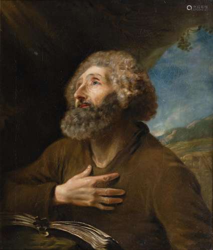 Flemish Master active 2nd half 17th. cent. Hermit.