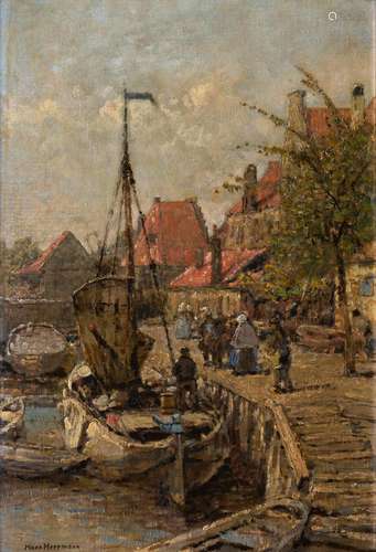 Hans Herrmann (Berlin 1858 - Berlin 1942). Boats.