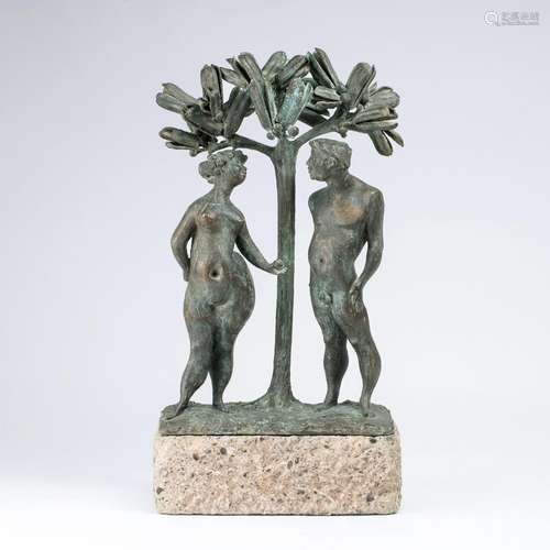 Clemens Pasch (Sevelen 1910 - Düsseldorf 1985). Adam and Eve...