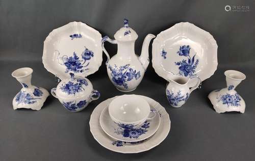 Coffee or tea service, Royal Copenhagen, decor "Bl…