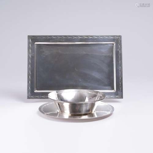 Juwelier Wilm est. 1767, Hamburg. A Bowl on Coaster with Tra...