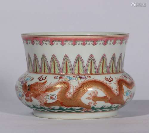 Famille Rose Porcelain Vessel ,China