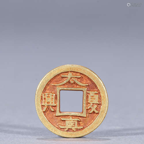 Pure Gold“Tai Zhen Xia Xing”Gold Coin ,China