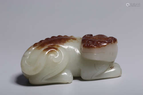 Hetian White Jade Handle Piece ,China