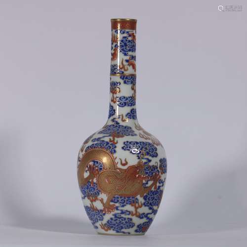 Enamel Porcelain Gold Painted Bottle ,China