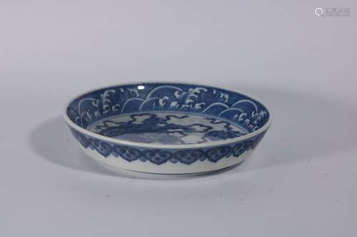 Blue And White Porcelain Plate ,China