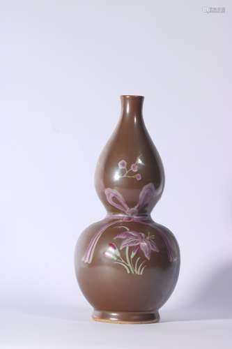 Glazed Porcelain Gourd Bottle ,China